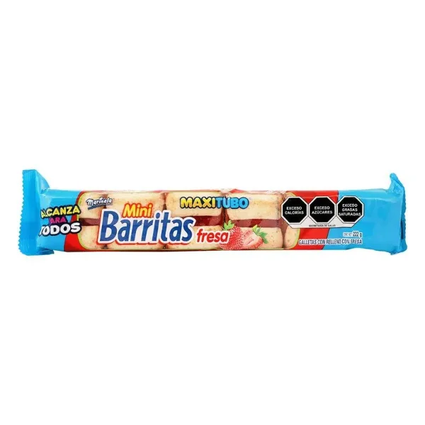 Mini Barritas Fresa 222g