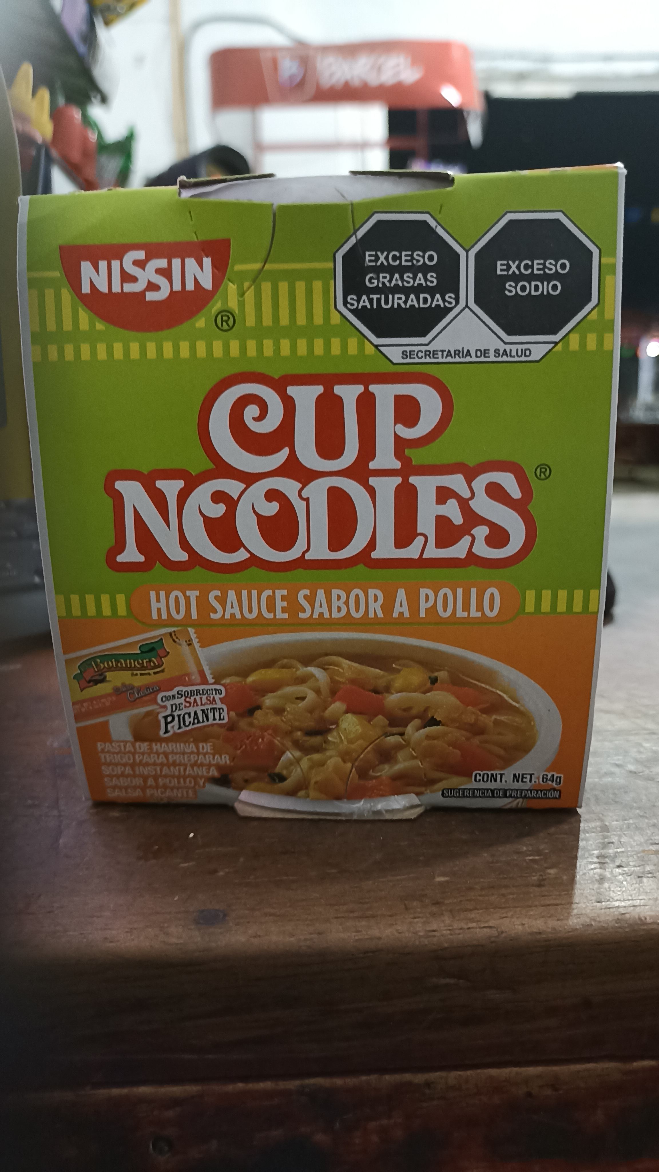 Sopa Nissin Hot Sauce Pollo 64g