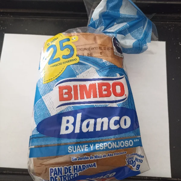 Pan Blanco Bimbo 300g