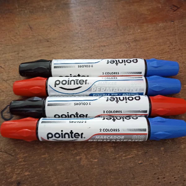 Marcador Permanente Pointer 2 Colores