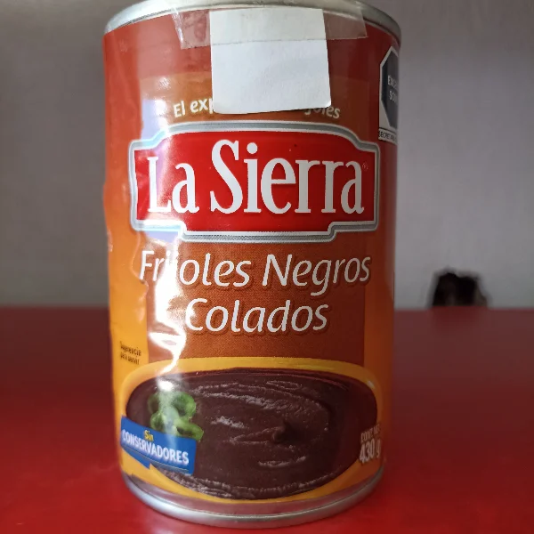 Frijol Negros Colados Lata La Sierra 430g