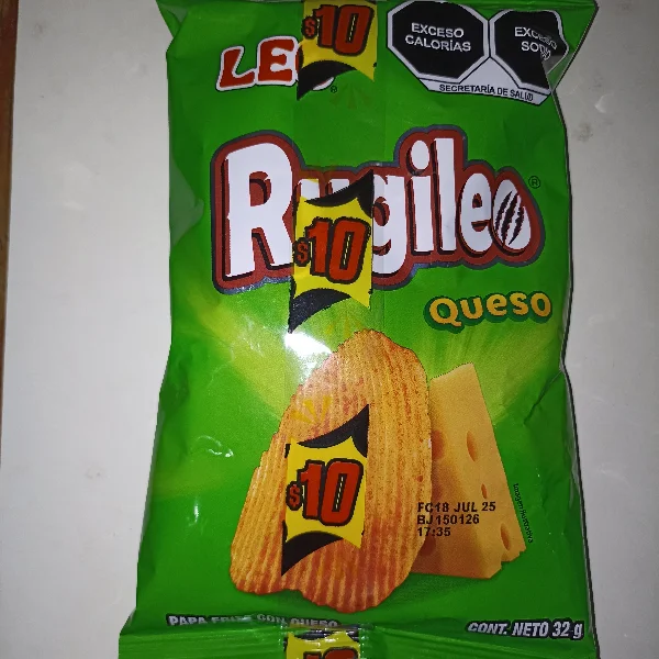 Papas Ondulada Queso Leo 32g