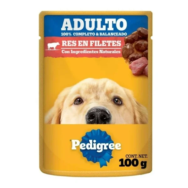 Sobre Pedigree Adulto Res 100g