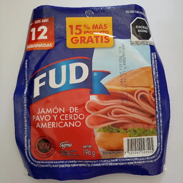 Jamon de Pavo y Cerdo Americano FUD 196G