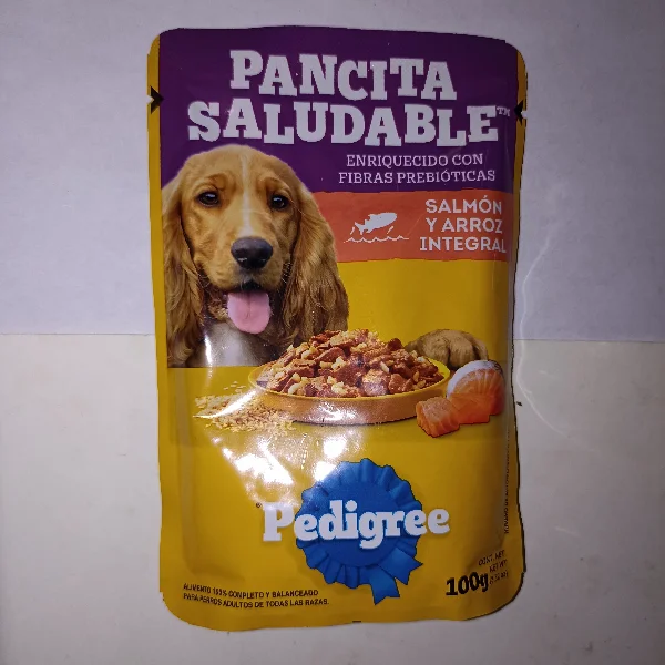 Sobre Pedigree Salmon Y Arroz 100g