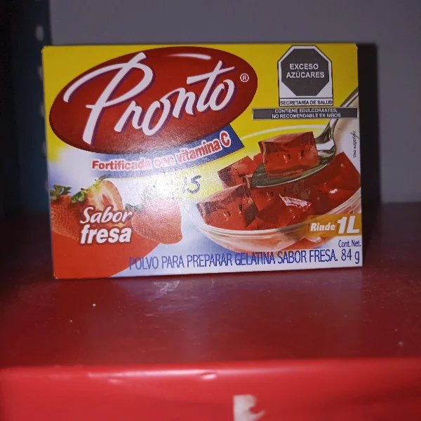 Gelatina Pronto Fresa 84g