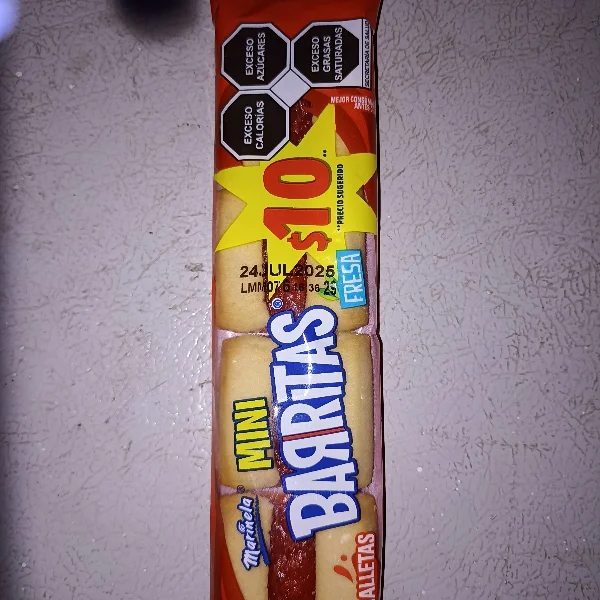 Mini Barritas Fresa 49,3g