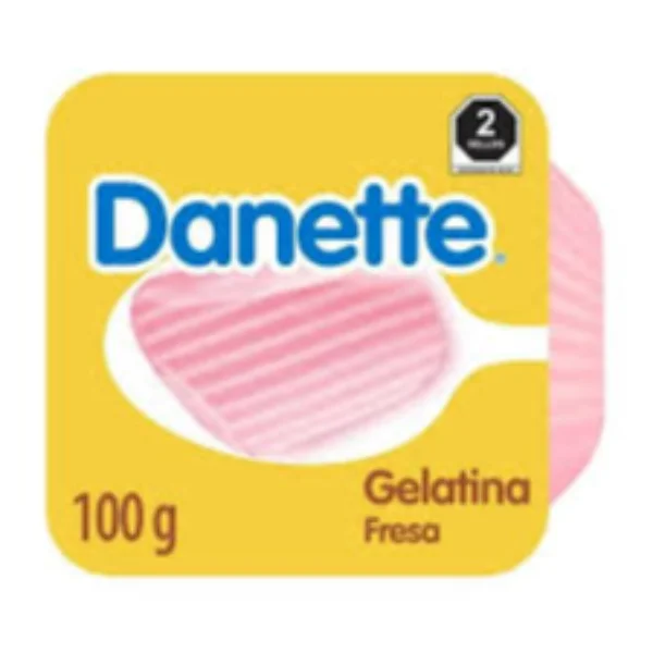 Danette Gelatina Leche Fresa 100g