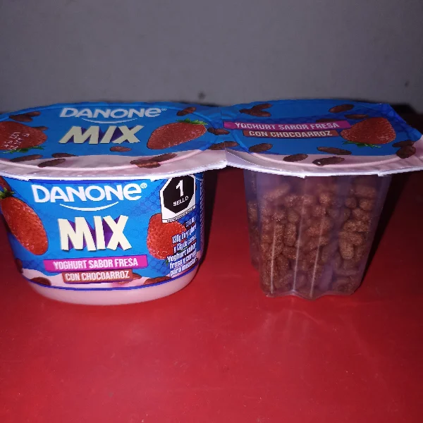 Danone Bipack Fresa Chocoarroz 142g