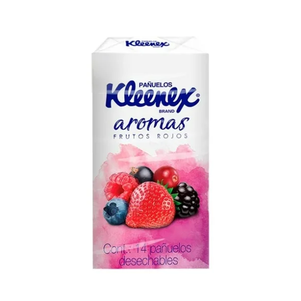 Pañuelos Desechables Kleenex Frutos Rojos 14pzs