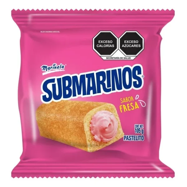 Submarinos Fresa 105g