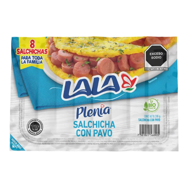 Salchicha Pavo Plenia Lala.288g