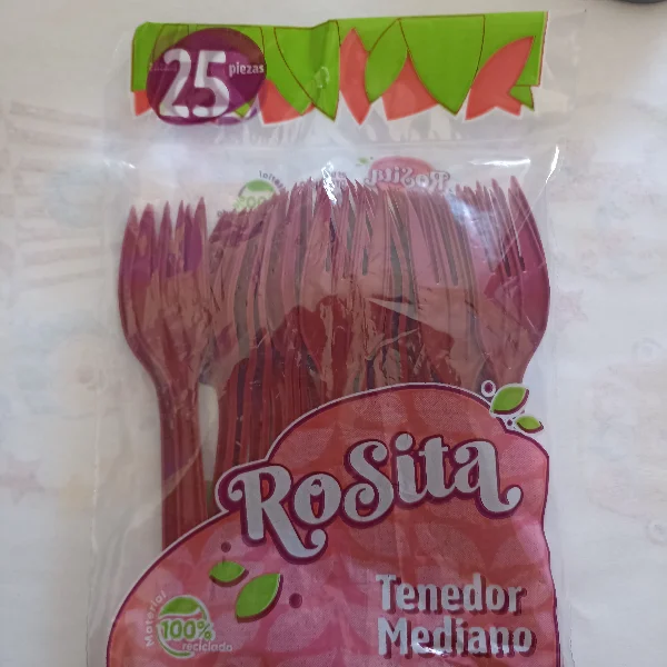 Tenedor Mediano Rosita C.25pzas