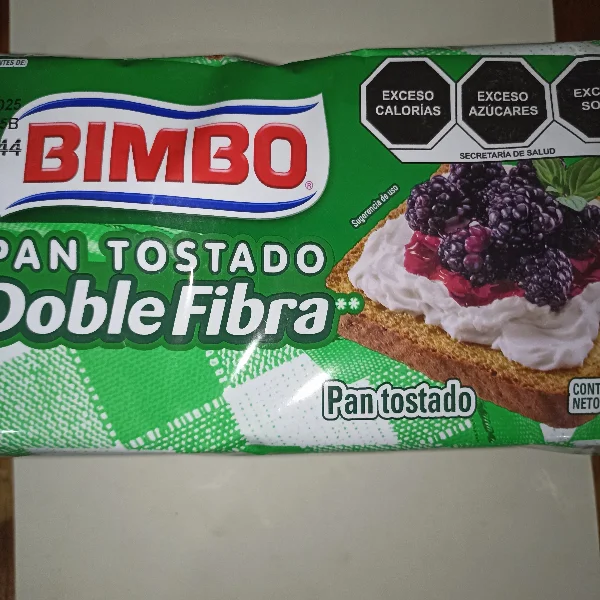 Pan Tostado Doble Fibra