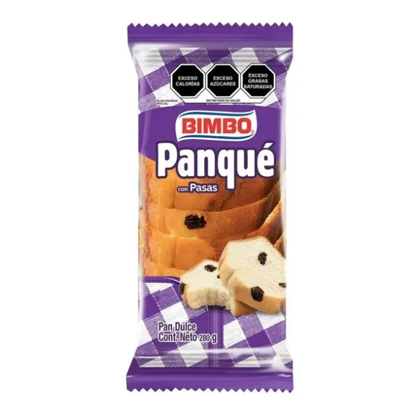 Panque Con Pasas 280g
